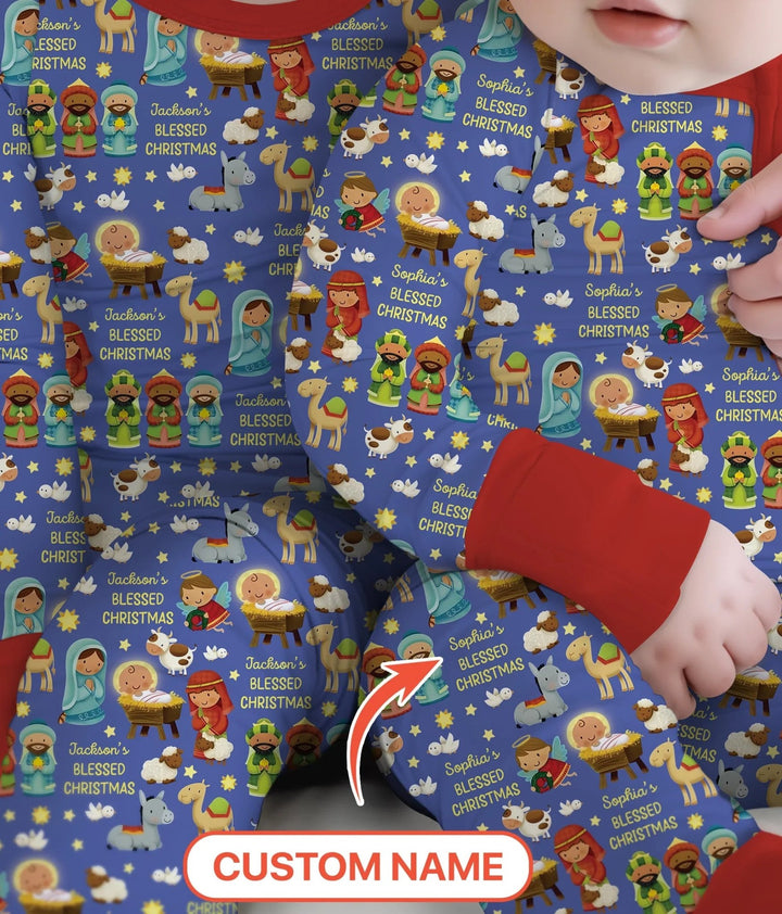 Custom Name Blessed Christmas Night Convertible Zippy - Zumbamboo