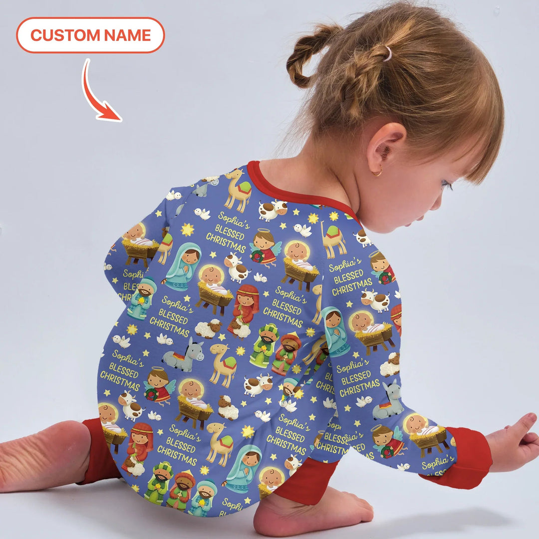 Custom Name Blessed Christmas Night Convertible Zippy - Zumbamboo