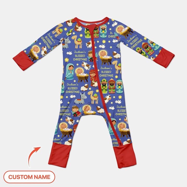 Custom Name Blessed Christmas Night Convertible Zippy - Zumbamboo