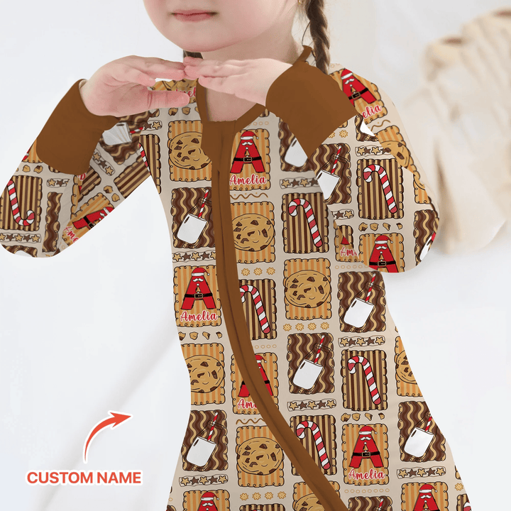 Custom Name Cookies and Milk Wonderland Convertible Zippy - Zumbamboo