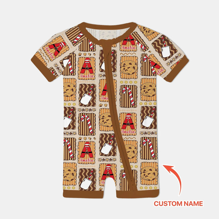 Custom Name Cookies and Milk Wonderland Shorty Zippy - Zumbamboo