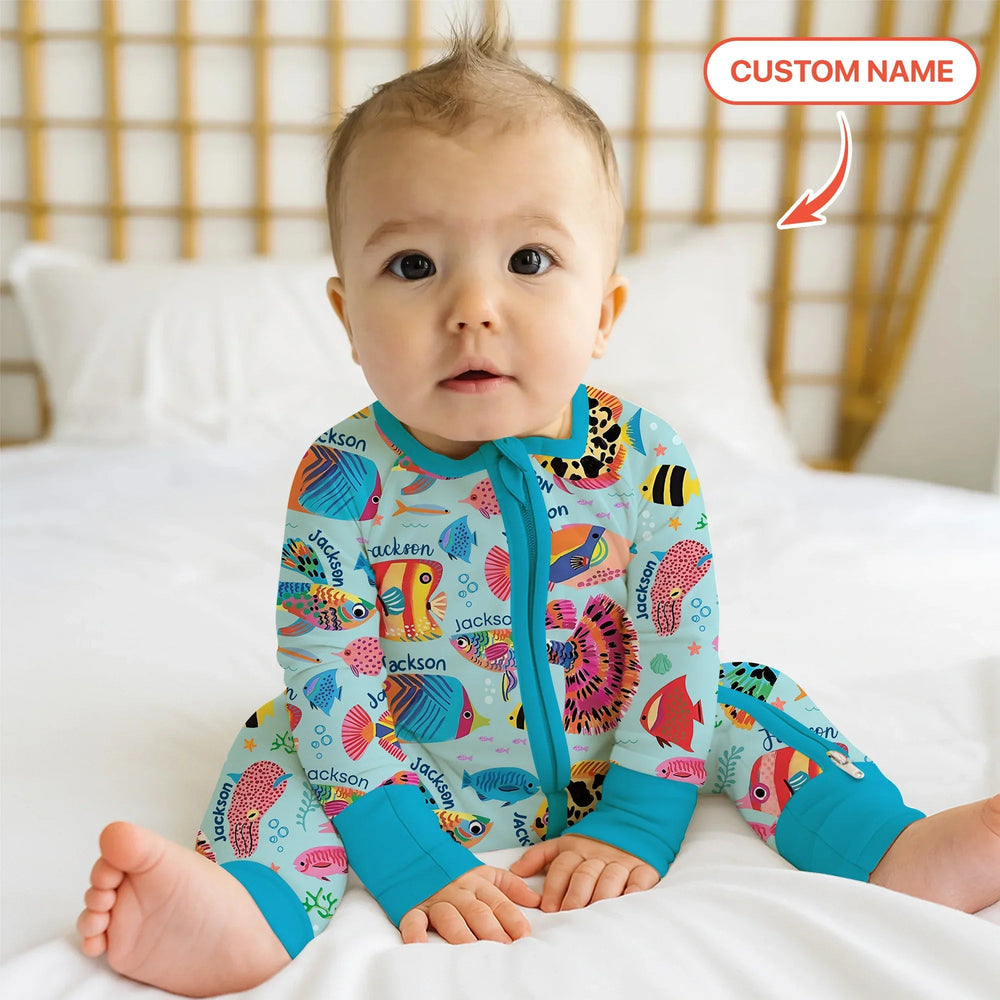 Custom Name Fish Dream Convertible Zippy - Zumbamboo