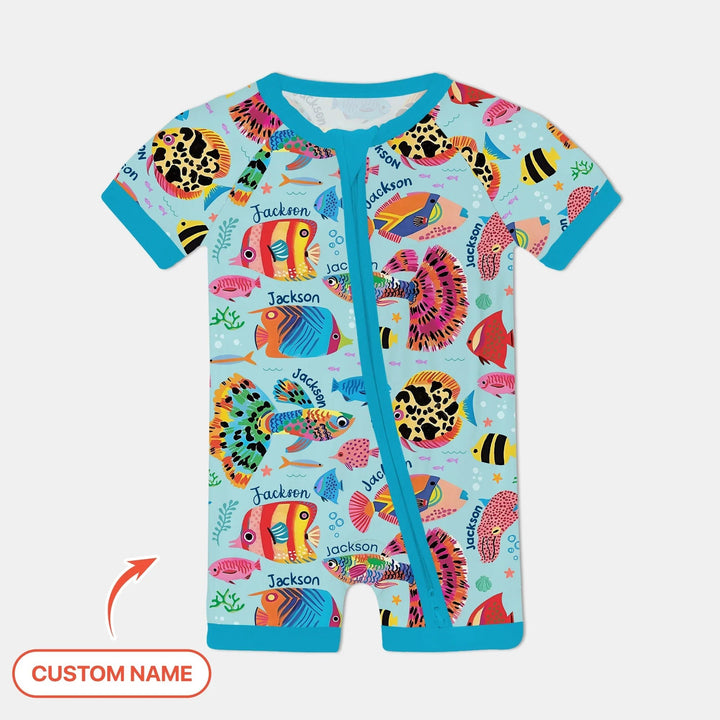 Custom Name Fish Dream Shorty Zippy - Zumbamboo