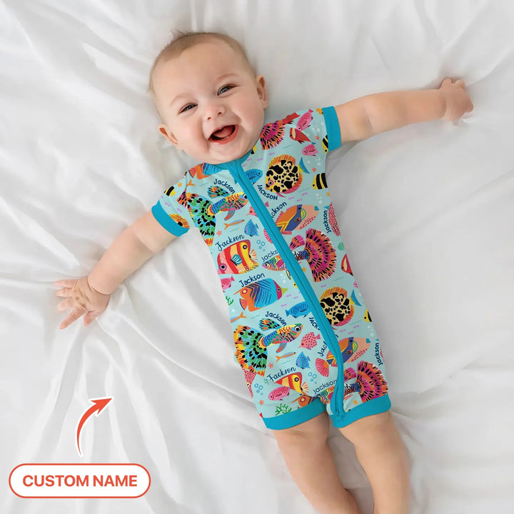 Custom Name Fish Dream Shorty Zippy - Zumbamboo