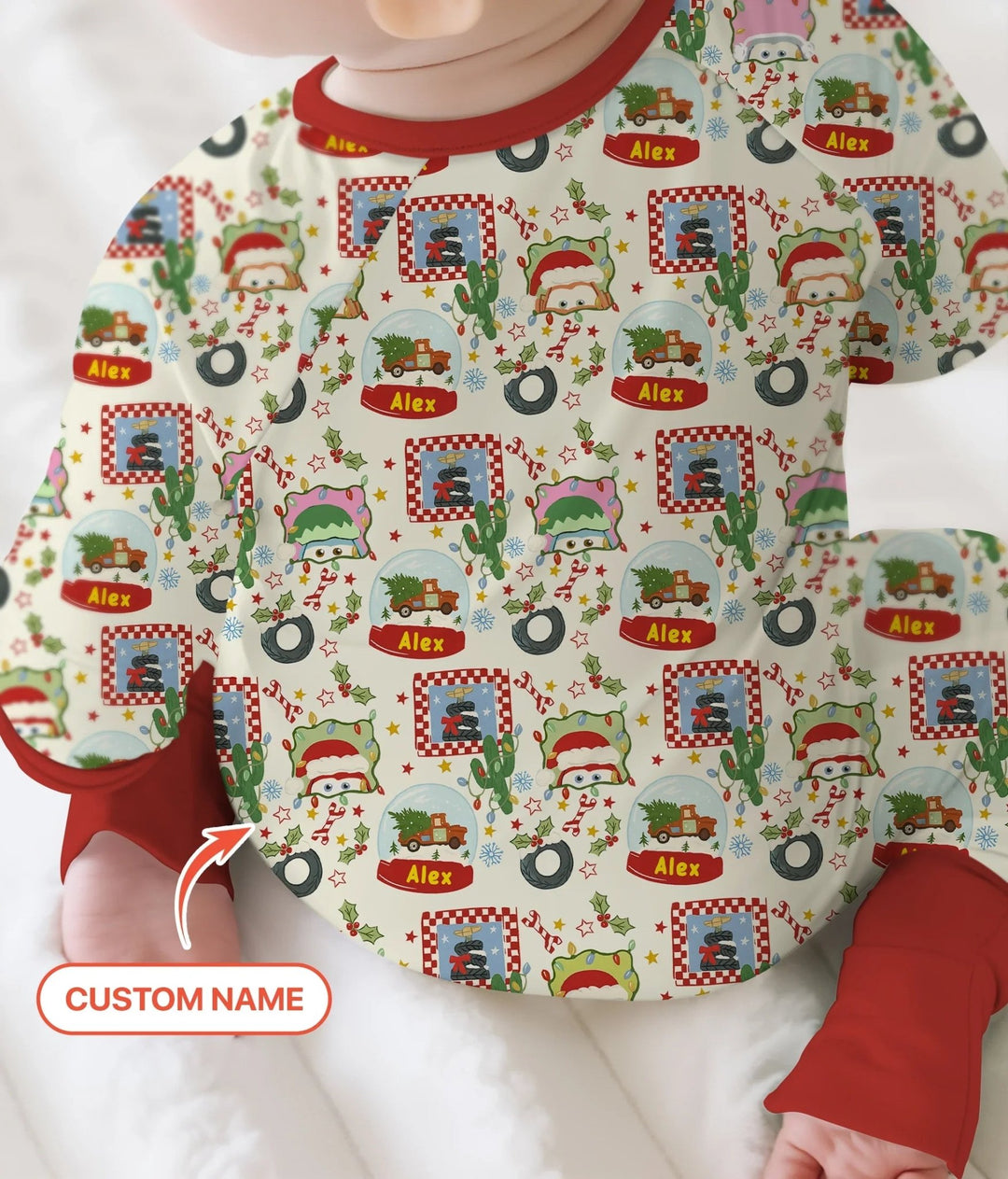 Custom Name Funny Christmas Cars Convertible Zippy - Zumbamboo