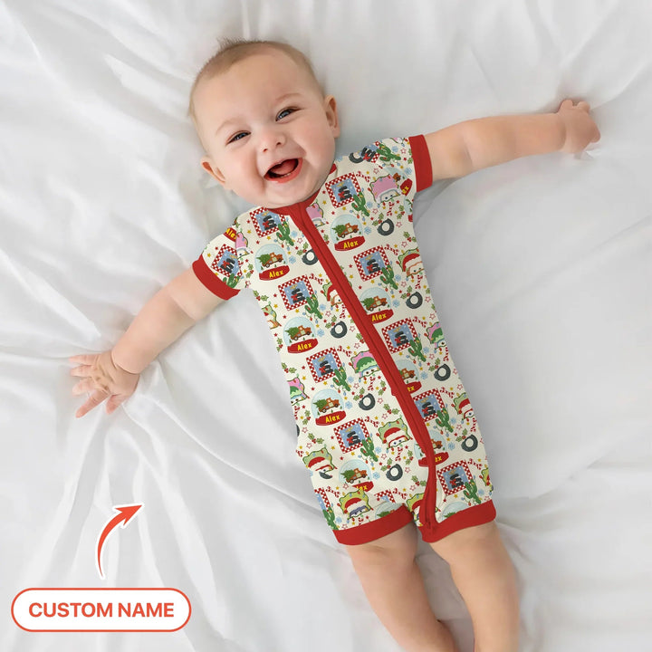 Custom Name Funny Christmas Cars Shorty Zippy - Zumbamboo