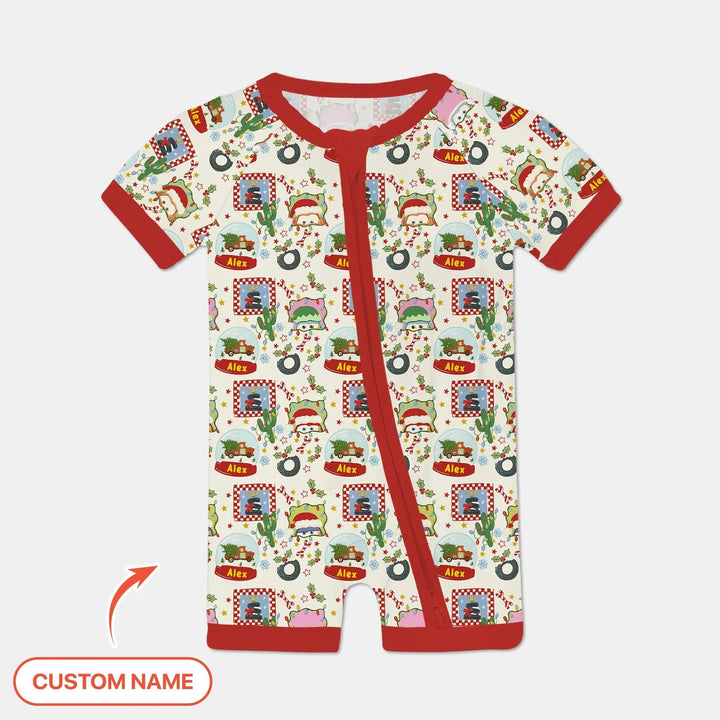 Custom Name Funny Christmas Cars Shorty Zippy - Zumbamboo