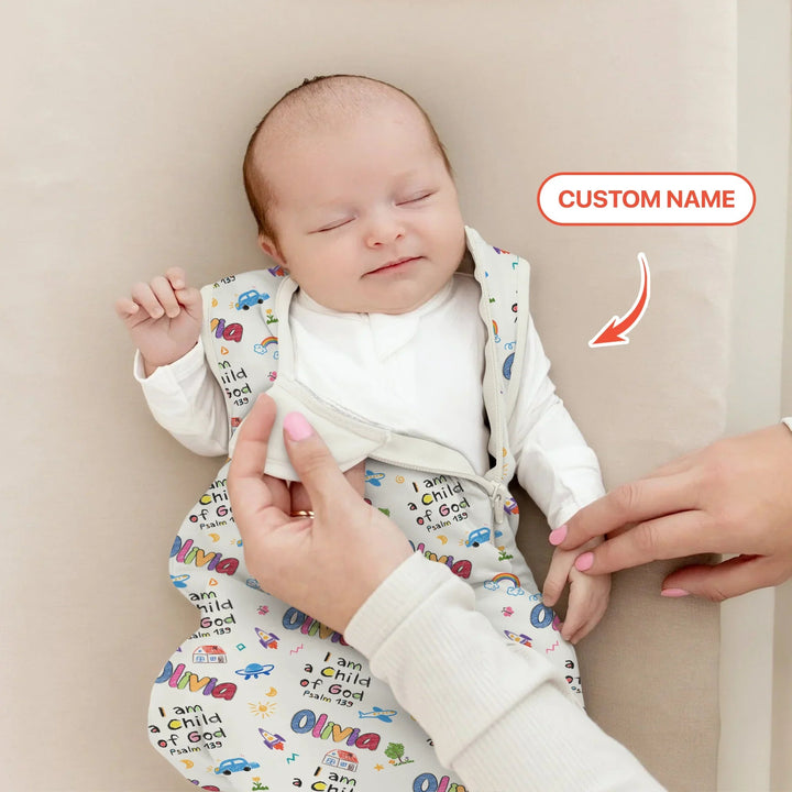 Custom Name "I am a Child of God" - Sleep Bag - Zumbamboo