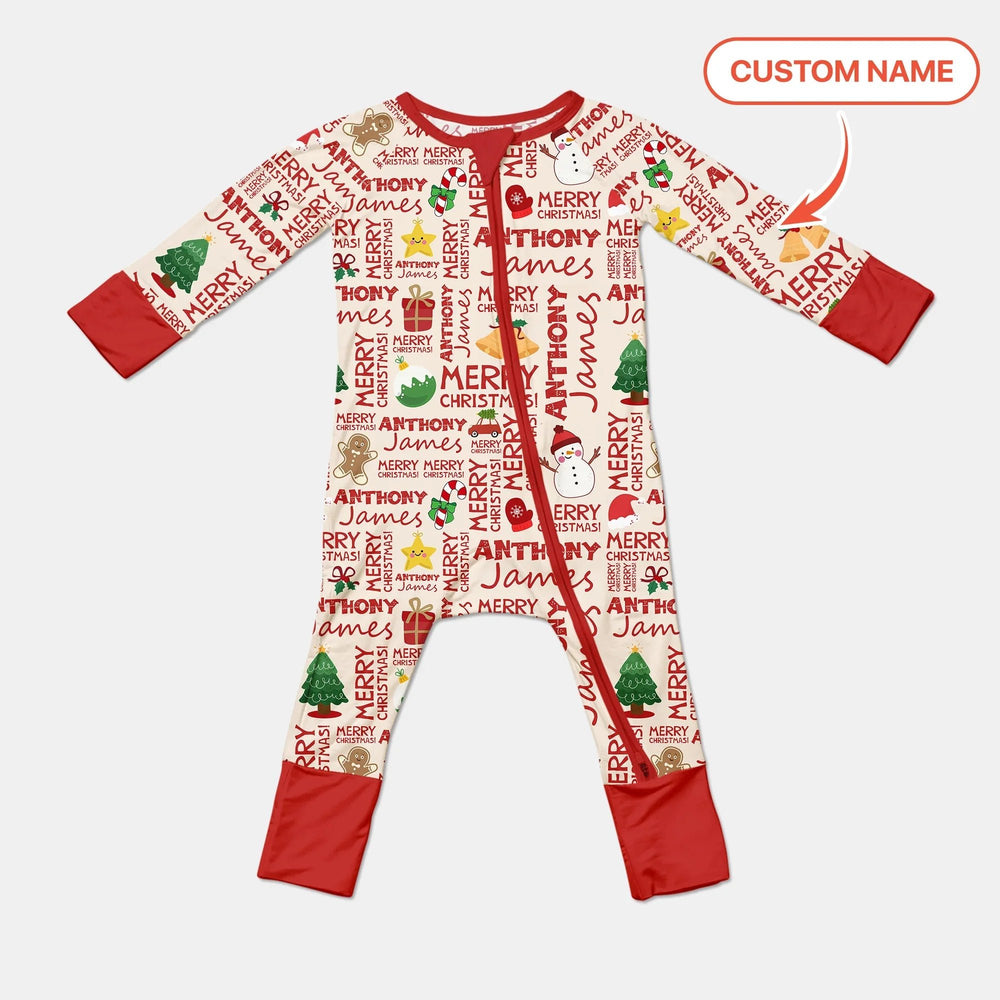 Custom Name Merry Christmas Convertible Zippy - Zumbamboo