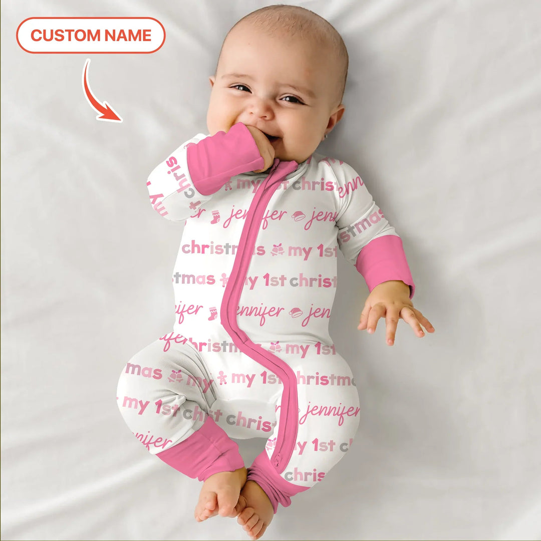 Custom Name My First Christmas Color Mood Convertible Zippy - Zumbamboo