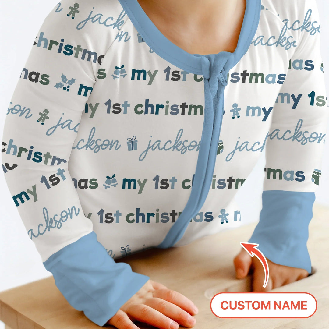 Custom Name My First Christmas Color Mood Convertible Zippy - Zumbamboo