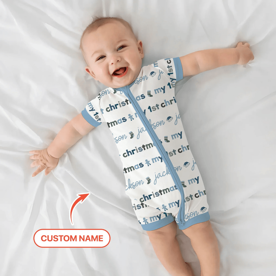 Custom Name My First Christmas Color Mood Shorty Zippy - Zumbamboo