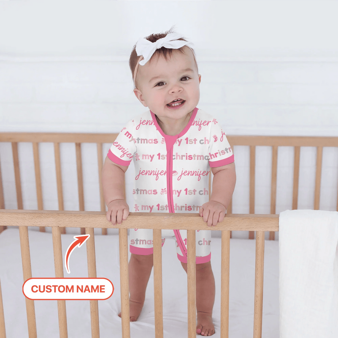 Custom Name My First Christmas Color Mood Shorty Zippy - Zumbamboo