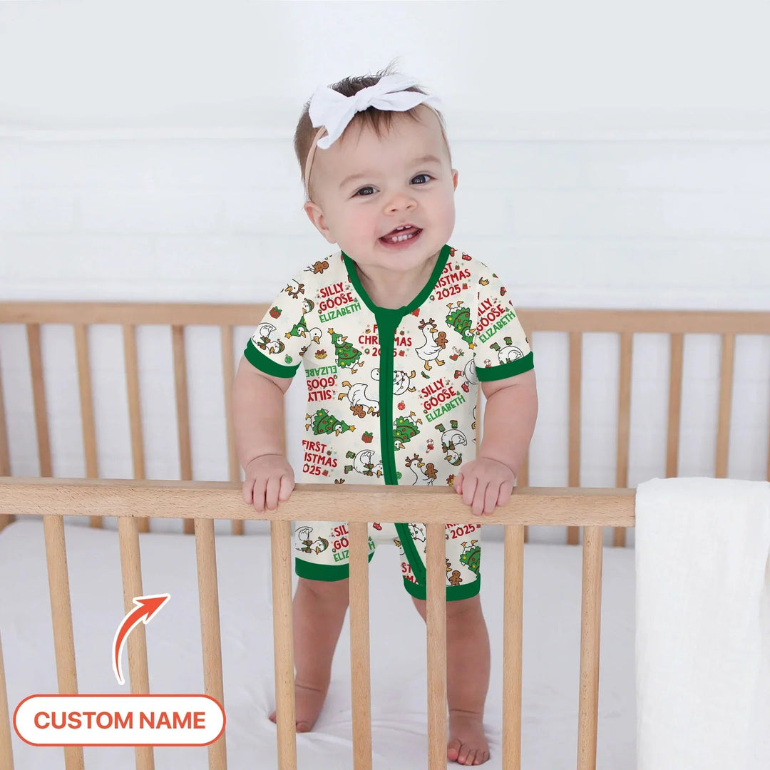 Custom Name "Silly Goose" Shorty Zippy , Custom Name "Silly Goose" Shorty Zippy - 0-3M