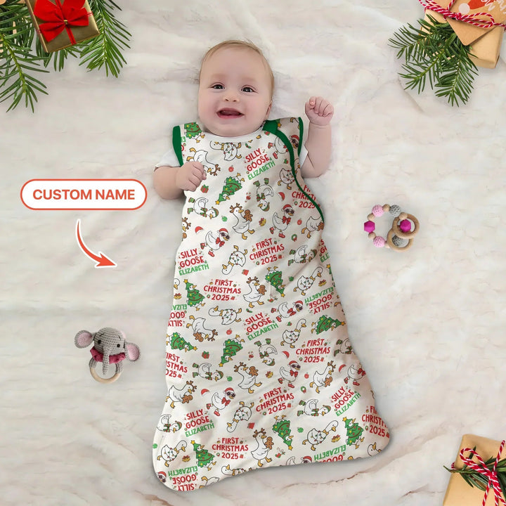 Custom Name "Silly Goose" Sleep Bag - Zumbamboo
