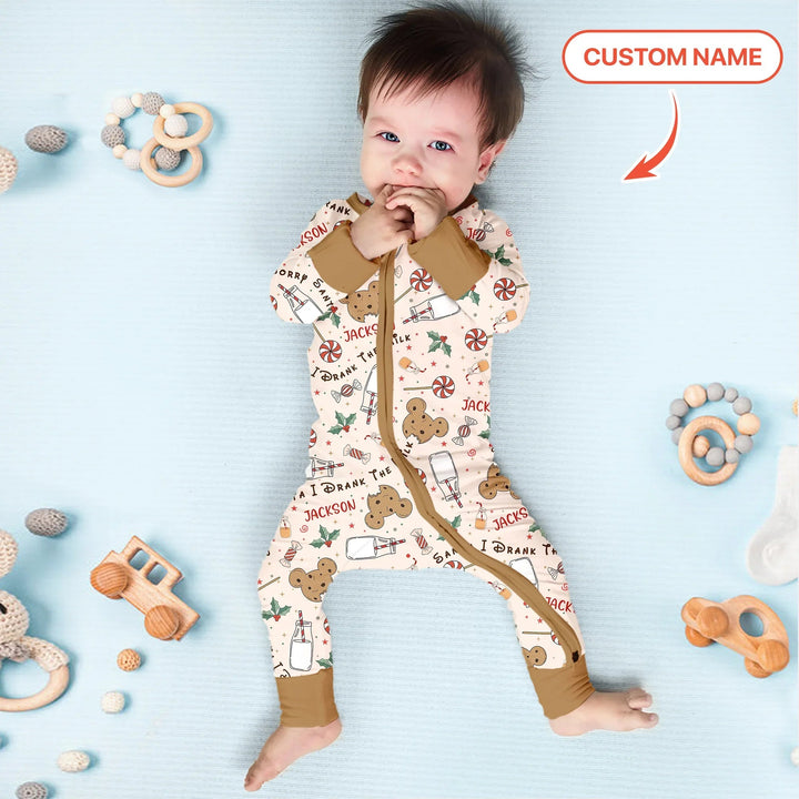 Custom Name Sorry Santa I Drank The Milk Convertible Zippy - Zumbamboo