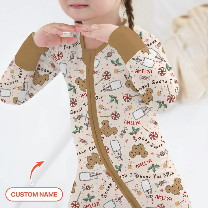 Custom Name Sorry Santa I Drank The Milk Convertible Zippy - Zumbamboo