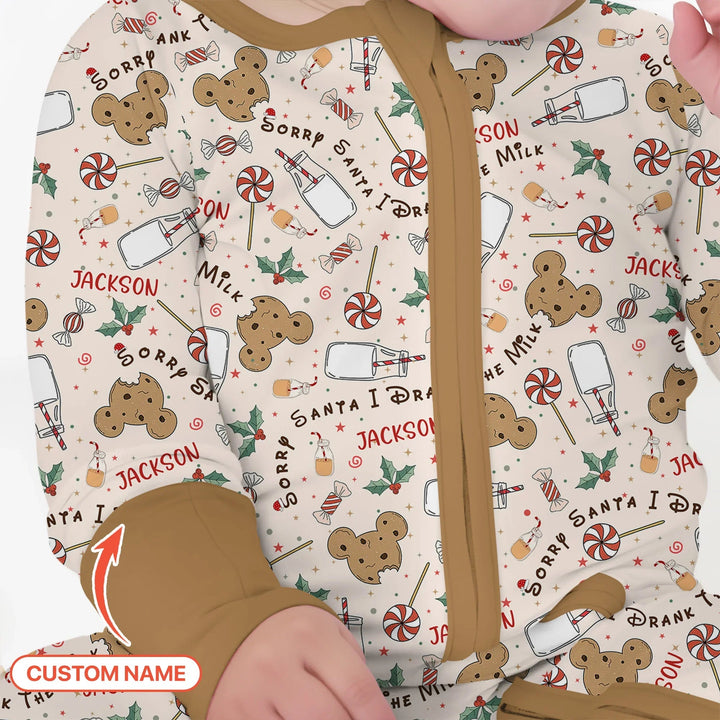 Custom Name Sorry Santa I Drank The Milk Convertible Zippy - Zumbamboo