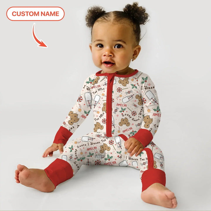 Custom Name Sorry Santa I Drank The Milk Convertible Zippy - Zumbamboo