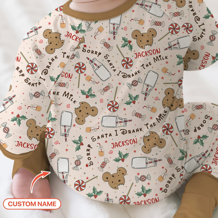 Custom Name Sorry Santa I Drank The Milk Convertible Zippy - Zumbamboo