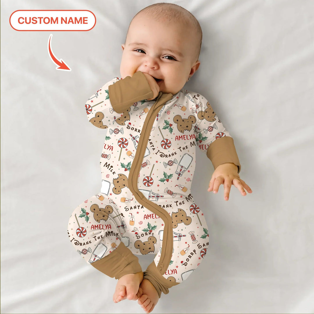 Custom Name Sorry Santa I Drank The Milk Convertible Zippy - Zumbamboo