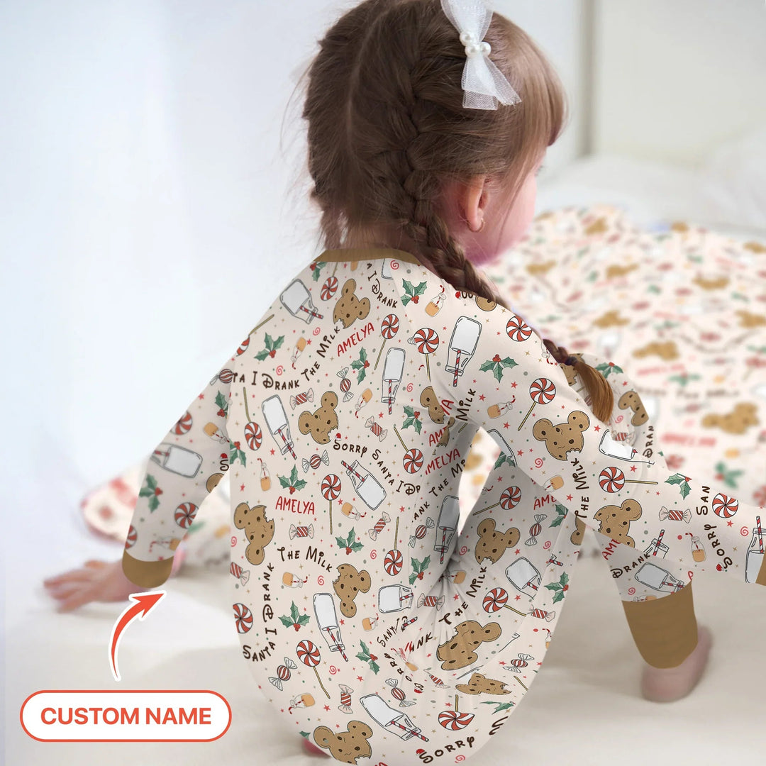 Custom Name Sorry Santa I Drank The Milk Convertible Zippy - Zumbamboo