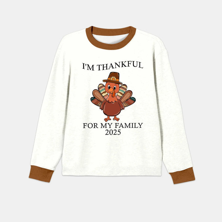 Custom Name Thanksgiving Family Matching Men's Pajama Set - Zumbamboo