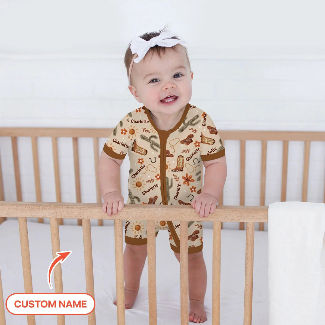 Custom Name Western Cowboy Stuff Shorty Zippy - Zumbamboo