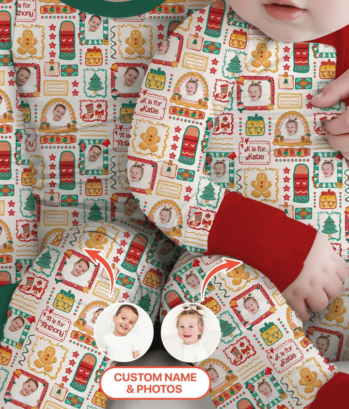 Custom Photo Christmas Frame Custom Name Convertible Zippy - Zumbamboo