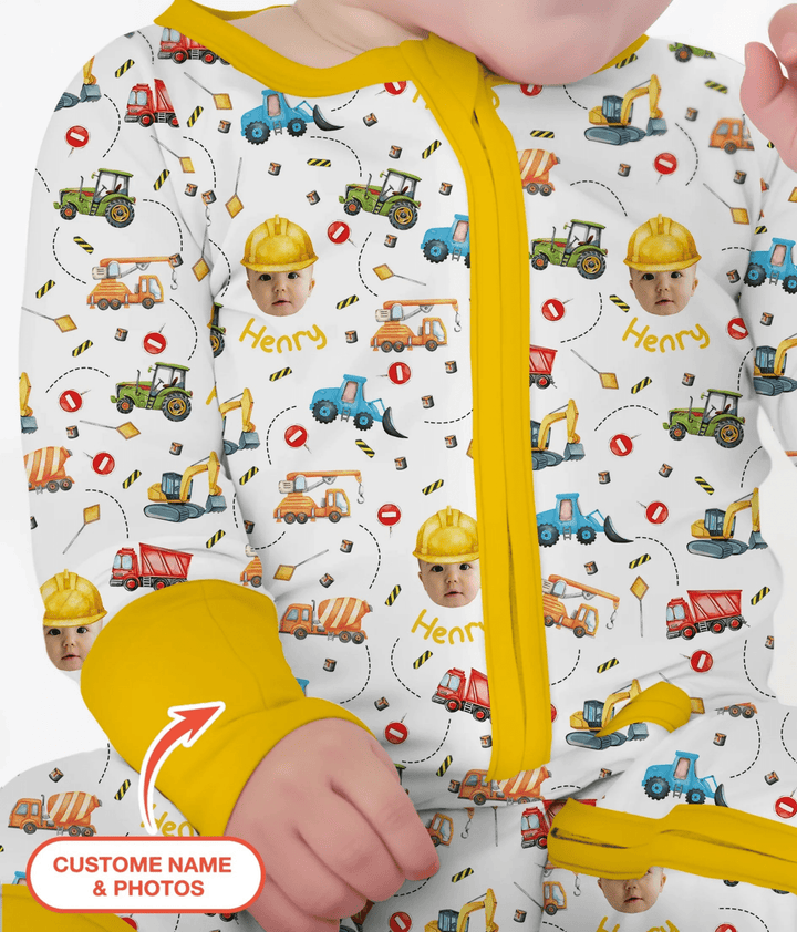 Custom Photo Little Construction Heroes Convertible Zippy - Zumbamboo