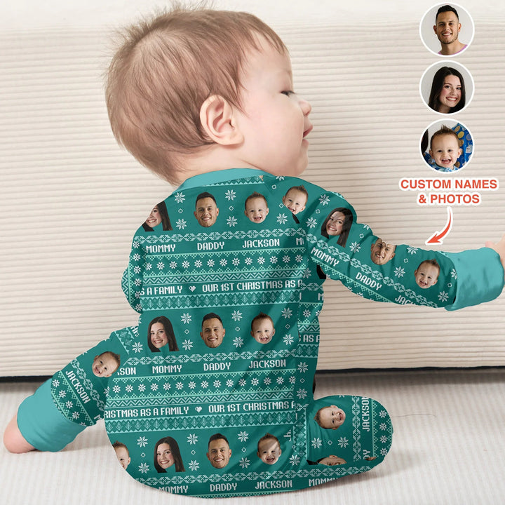 Custom Photo Our 1st Christmas as a Family Convertible Zippy - Zumbamboo