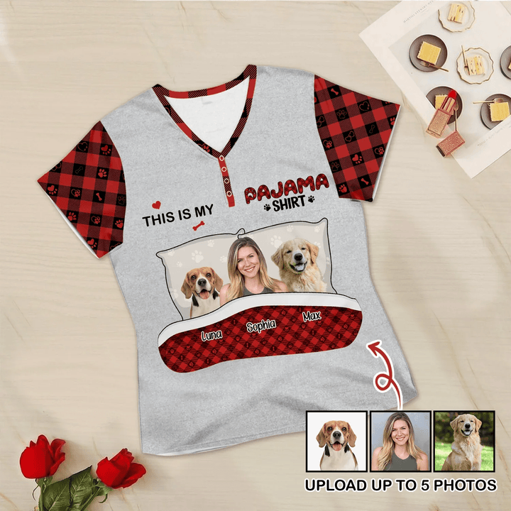 Custom Photo "This is My Pajama Shirt" for Women – Cool and Cozy - Zumbamboo