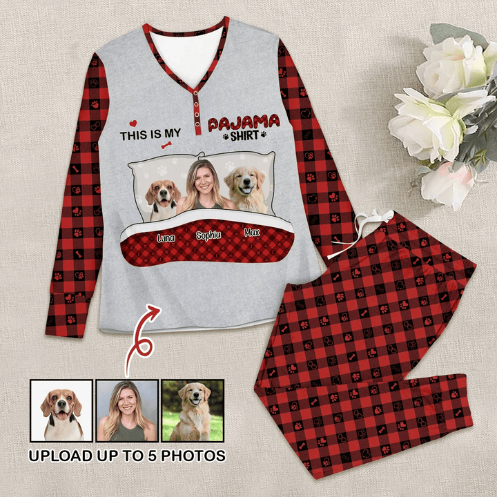 Custom Photo "This is My Pajama Shirt" for Women – Cool and Cozy - Zumbamboo