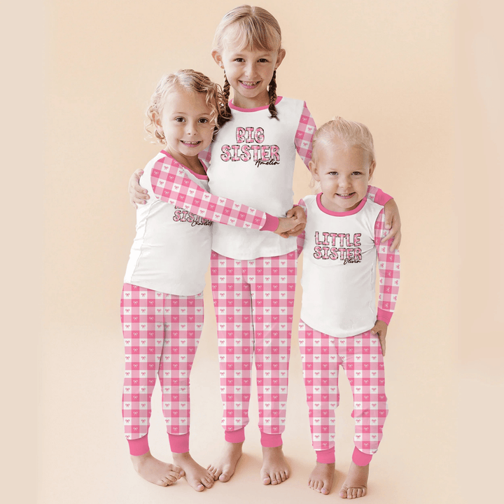 Custom Plaid Title Pajama Set for Baby & Kid – Soft and Cozy - Zumbamboo