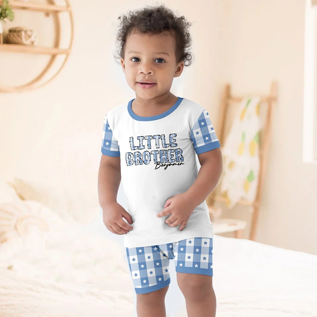 Custom Plaid Title Pajama Set for Baby & Kid – Soft and Cozy - Zumbamboo