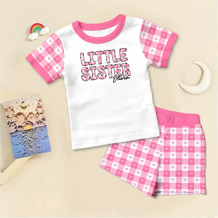 Custom Plaid Title Pajama Set for Baby & Kid – Soft and Cozy - Zumbamboo