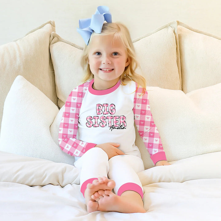 Custom Plaid Title Pajama Set for Baby & Kid – Soft and Cozy - Zumbamboo
