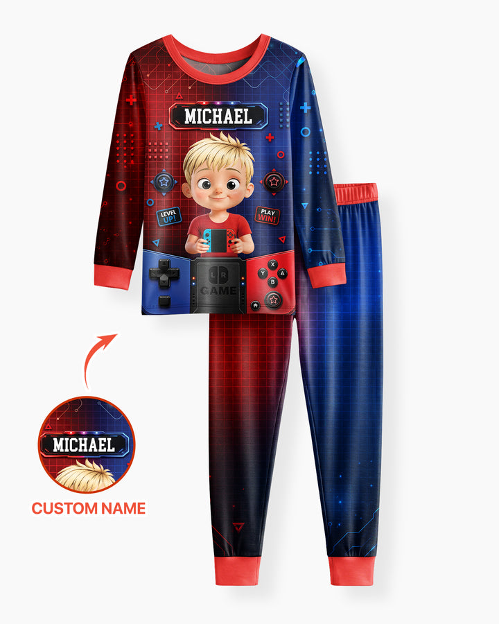 Game Controller Baby Bamboo Two Piece Long Sleeve Pajama Set