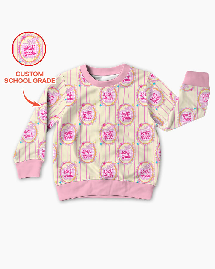 Sudadera de cuello redondo de bambú con plantilla personalizada
