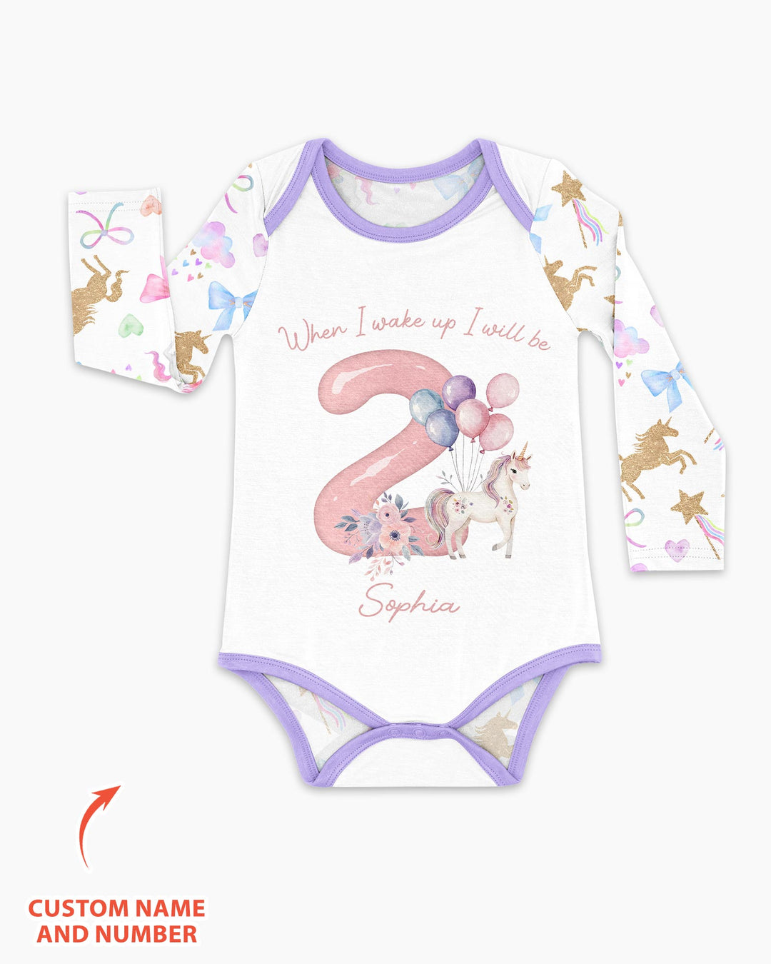 Custom Name When I Wake Up I Will Be Birthday Bamboo Bodysuit