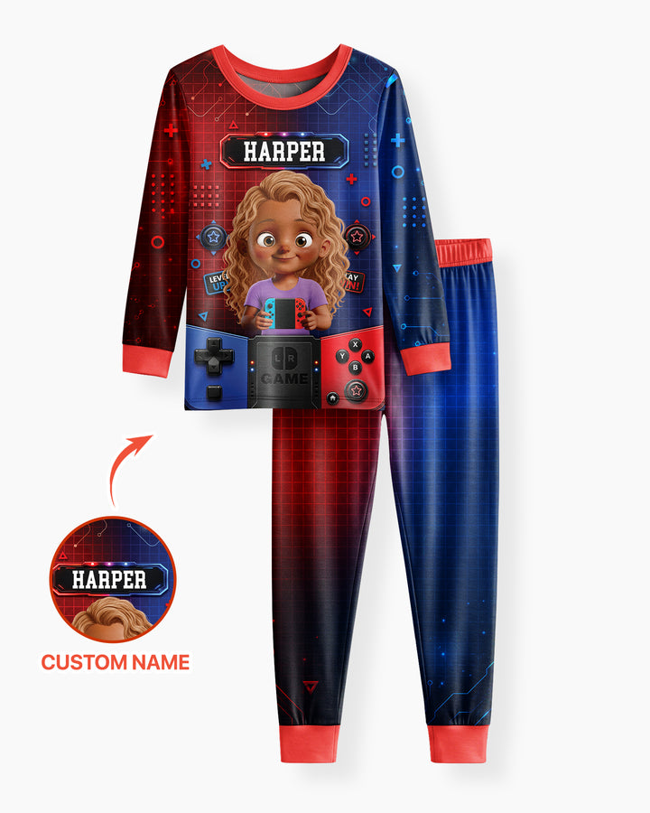 Game Controller Baby Bamboo Two Piece Long Sleeve Pajama Set