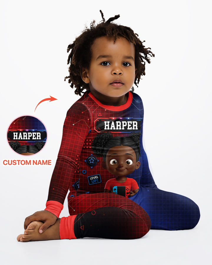 Game Controller Baby Bamboo Two Piece Long Sleeve Pajama Set
