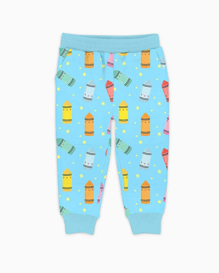 Jogginghose mit hebräischem Alphabet aus Bambus