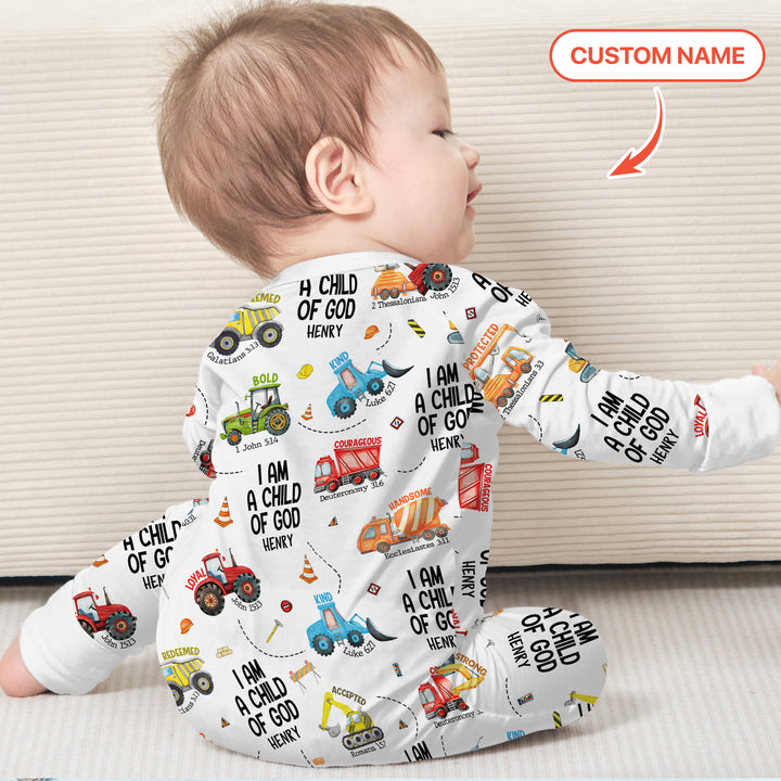 I Am A Child Of God Custom Name Convertible Zippy