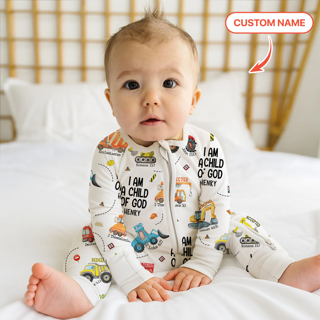 I Am A Child Of God Custom Name Convertible Zippy