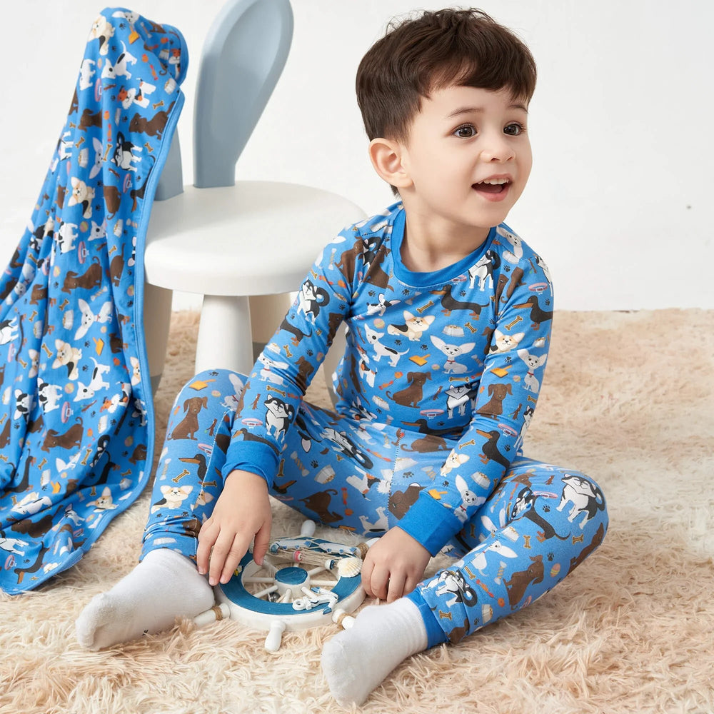 Dapper Dogs Two Piece Pajama Set - Zumbamboo