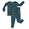 Dark Slate Gray Construction Two-Piece Pajama Set , Dark Slate Gray Construction Two-Piece Pajama Set - 12-18M