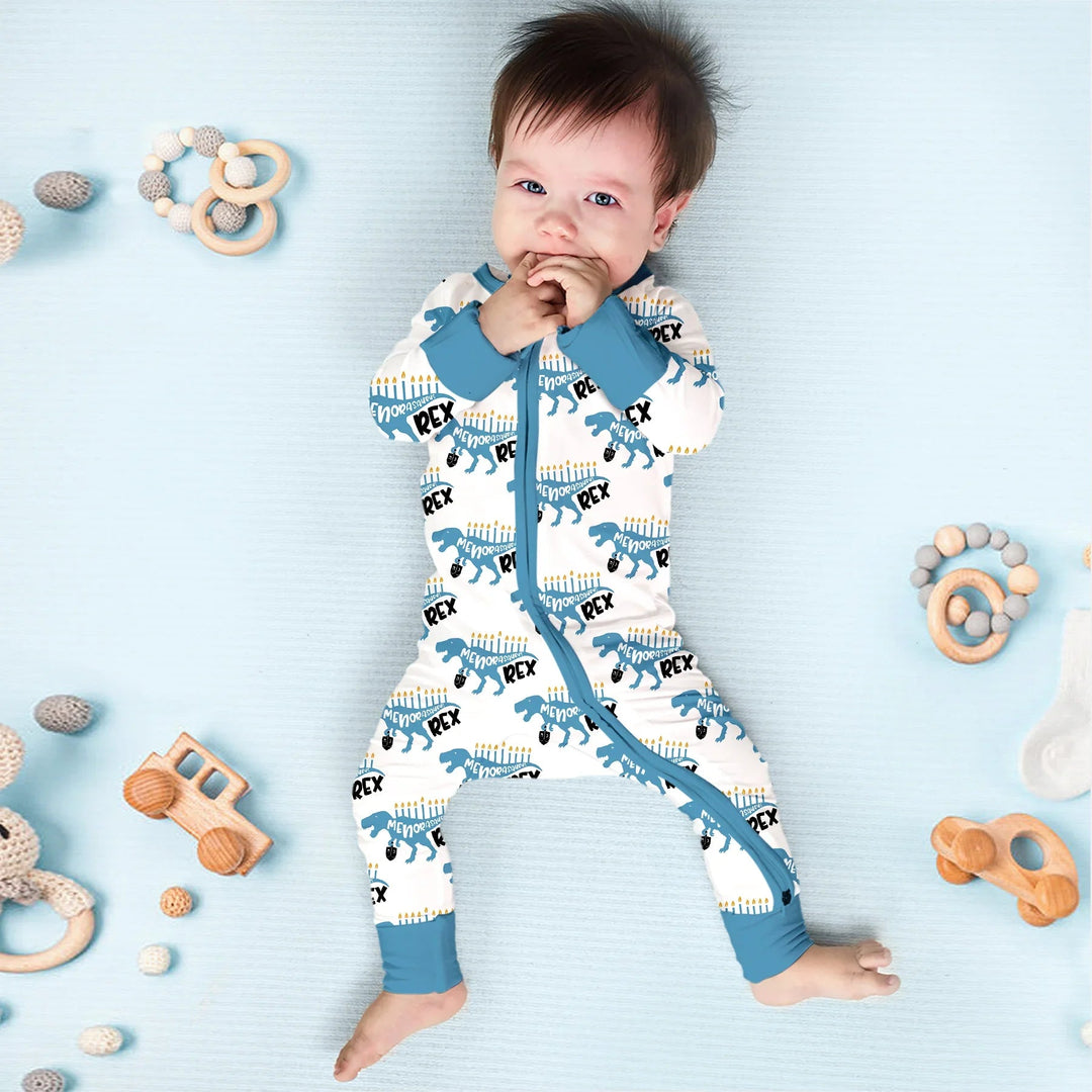 Dinosaur Hanukkah Boy Convertible Zippy - Zumbamboo