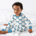 Dinosaur Hanukkah Boy Two Piece Long Sleeve Pajama Set , Dinosaur Hanukkah Boy Two Piece Long Sleeve Pajama Set - 12-18M