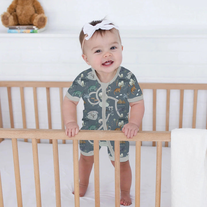 Dinosaur Route Map Shorty Zippy - Zumbamboo